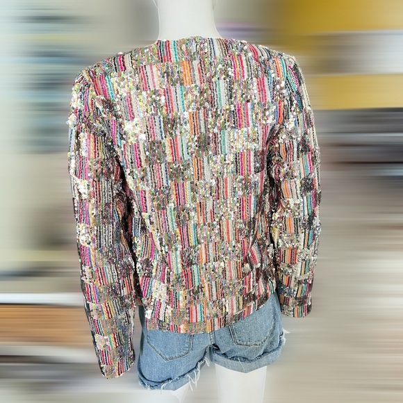 GOOD PEOPLE DESIGN Gorgeous sequin blazer XS S M L - Picture 7 of 8